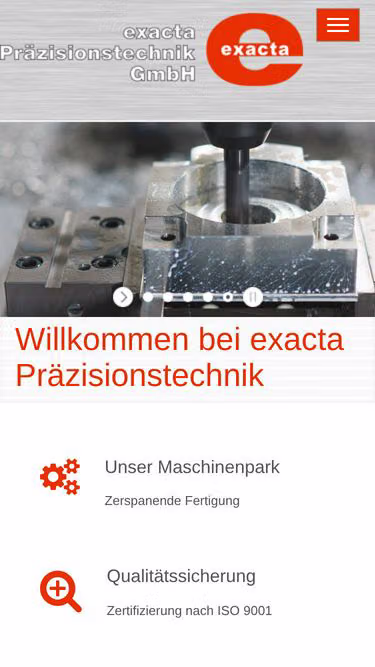 Screenshot of exacta.de