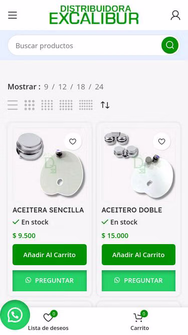Screenshot of excalibur.com.co