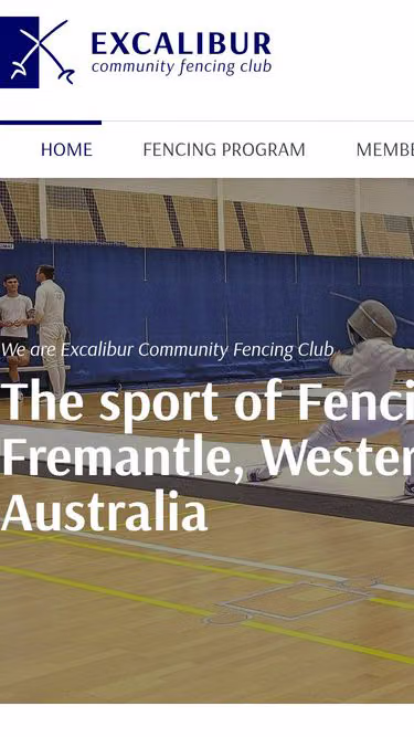 Screenshot of excalibur.org.au