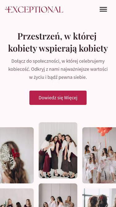 Screenshot of exceptional.com.pl