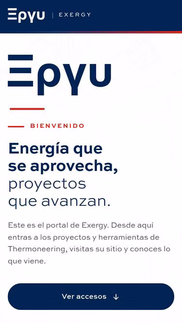 Screenshot of exergy.com.mx