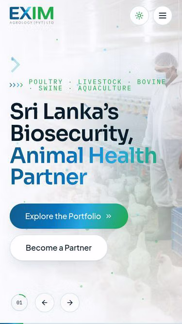 Screenshot of exim.lk