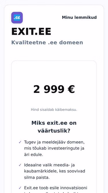 Screenshot of exit.ee
