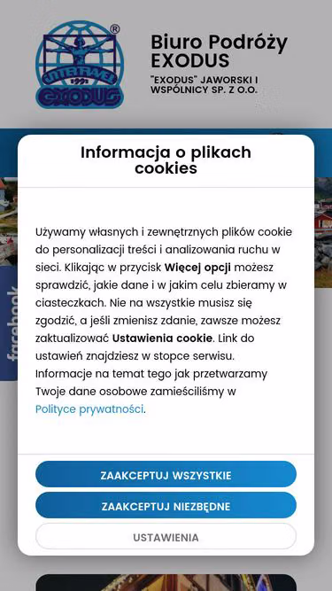 Screenshot of exodus.com.pl