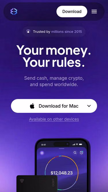 Screenshot of exodus.news