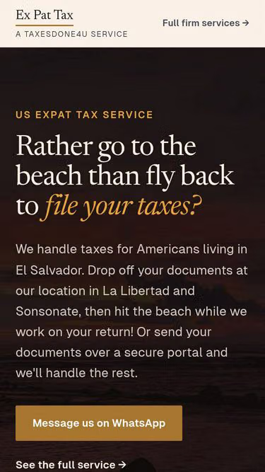 Screenshot of expattax.sv