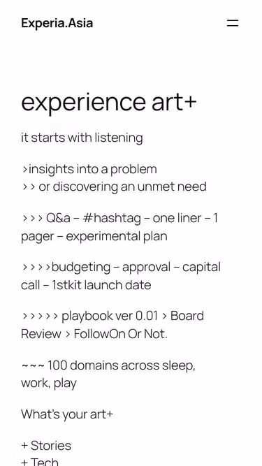 Screenshot of experia.asia