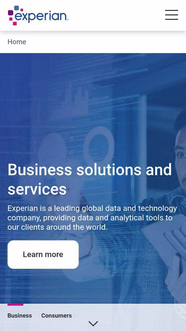 Screenshot of experian.co.nz