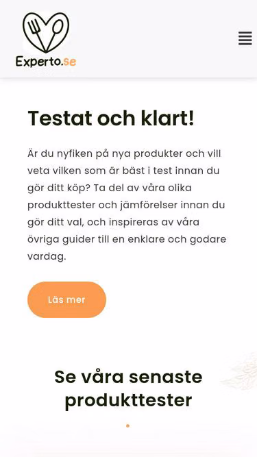 Screenshot of experto.se