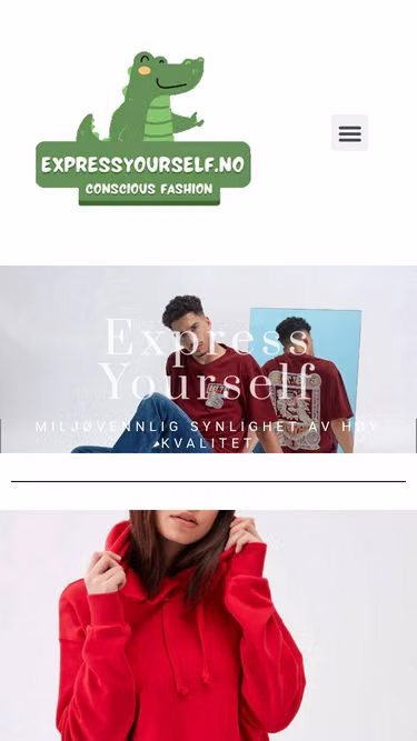 Screenshot of expressyourself.no