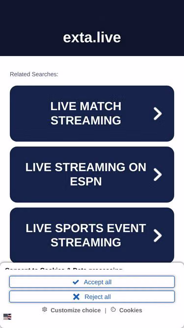 Screenshot of exta.live