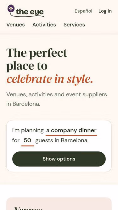Screenshot of eye.events