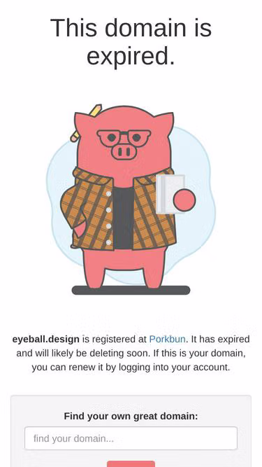 Screenshot of eyeball.design