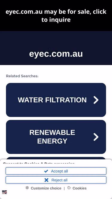 Screenshot of eyec.com.au
