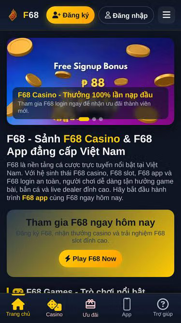 Screenshot of f68.homes