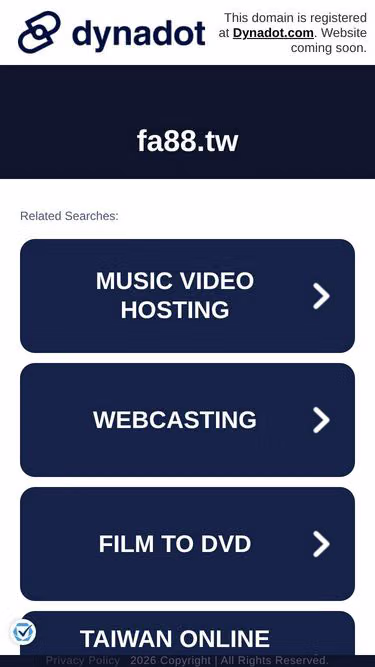 Screenshot of fa88.tw