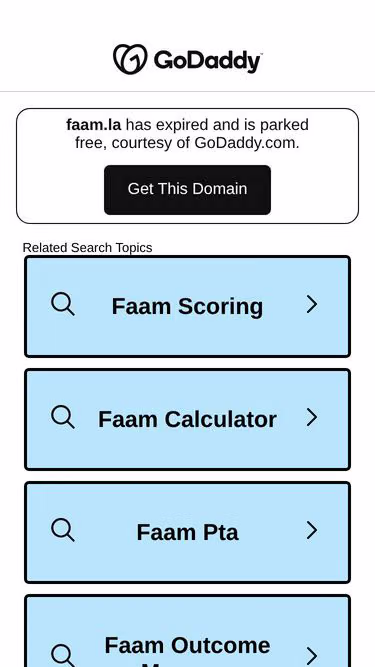 Screenshot of faam.la