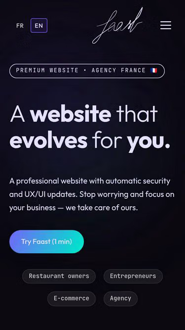 Screenshot of faast.website