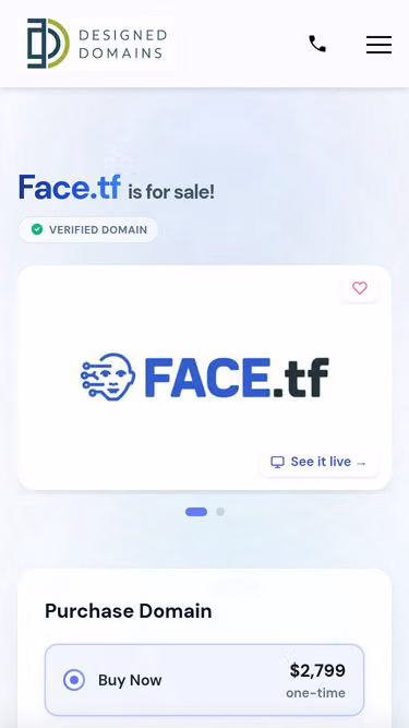 Screenshot of face.tf