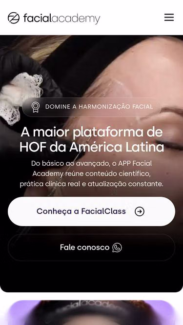 Screenshot of facial.academy