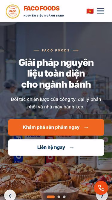 Screenshot of faco.net.vn