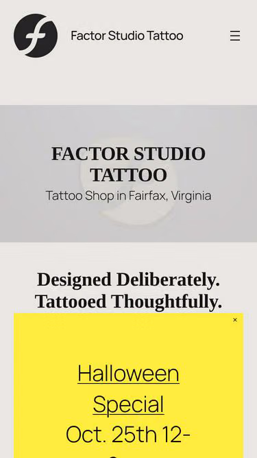 Screenshot of factor.studio