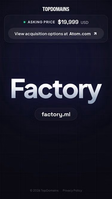 Screenshot of factory.ml