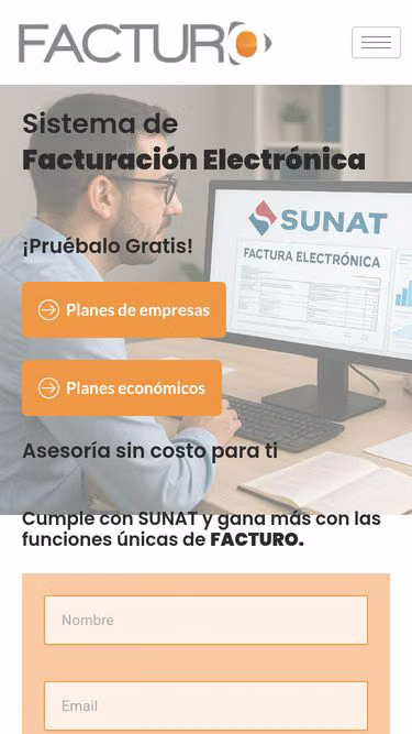 Screenshot of facturo.pe