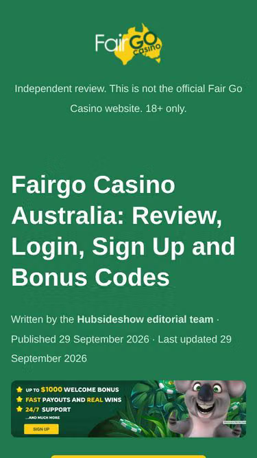 Screenshot of fair-go.live
