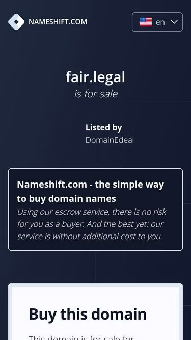 Screenshot of fair.legal