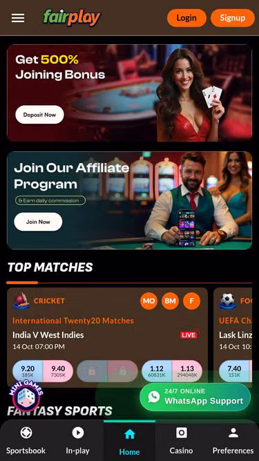 Screenshot of fairplay99.casino