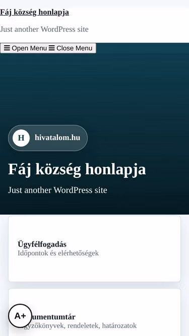Screenshot of faj.hu