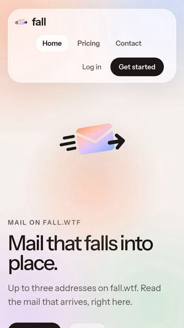 Screenshot of fall.wtf