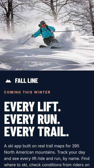 Screenshot of fallline.app