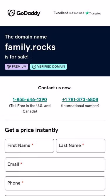 Screenshot of family.rocks