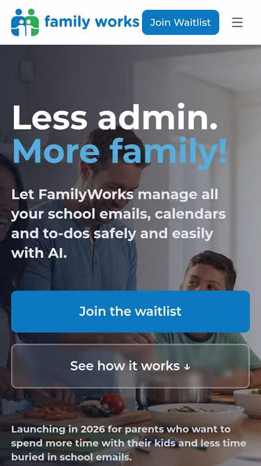 Screenshot of family.works