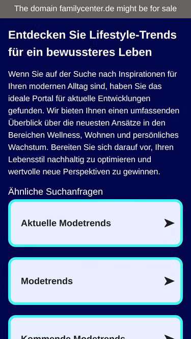 Screenshot of familycenter.de