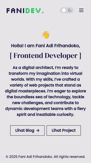 Screenshot of fani.ai.id