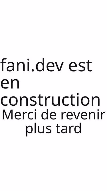 Screenshot of fani.dev
