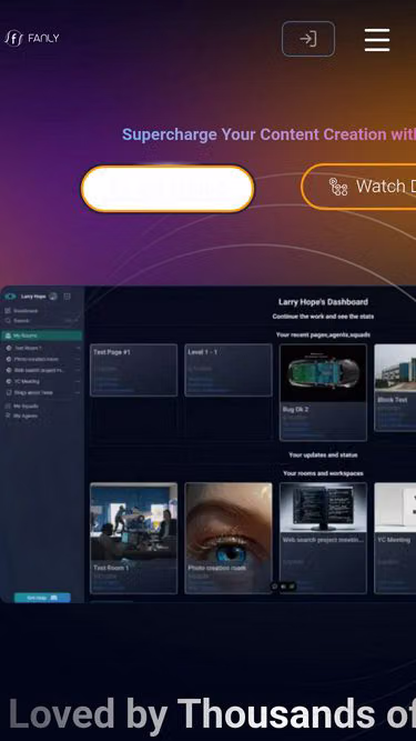 Screenshot of fanly.one