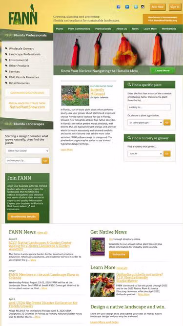 Screenshot of fann.org