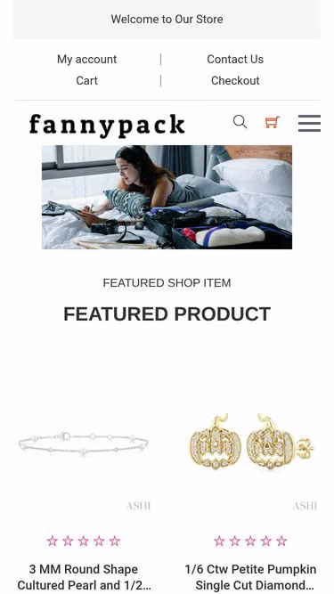Screenshot of fannypack.shop