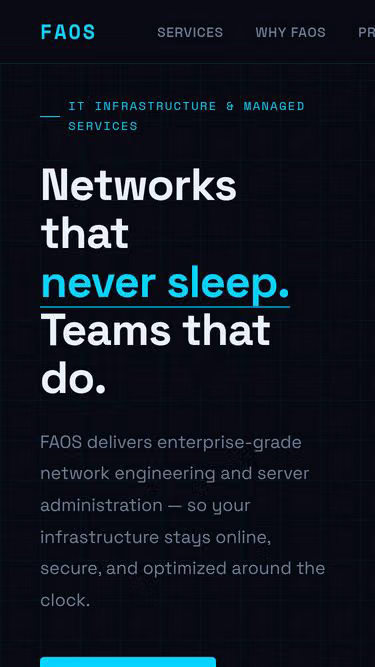 Screenshot of faos.tech