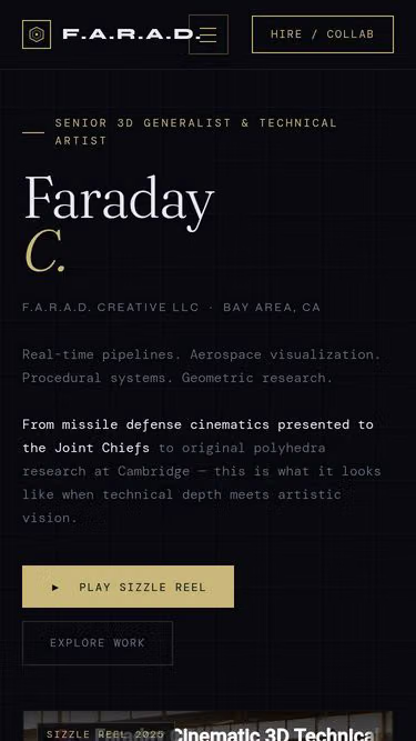 Screenshot of faraday.design