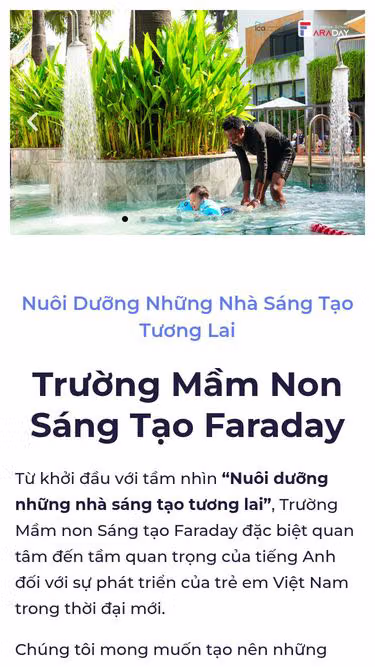 Screenshot of faraday.edu.vn