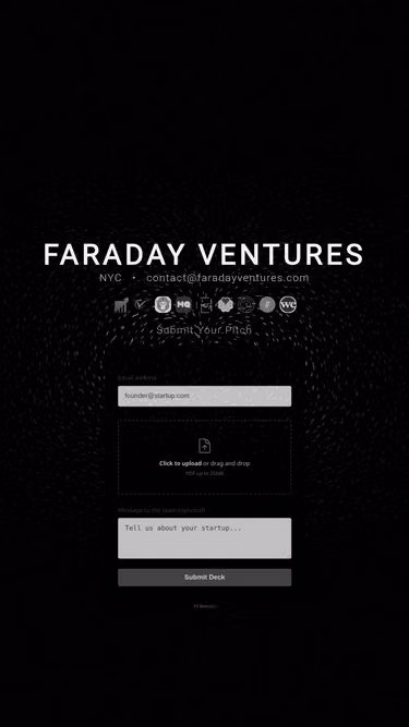 Screenshot of faraday.vc