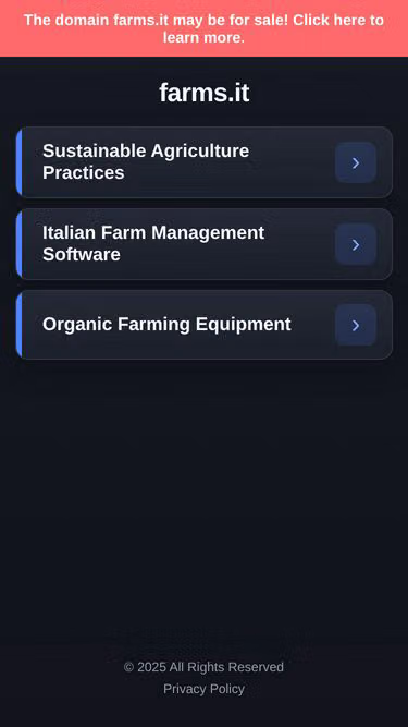 Screenshot of farms.it