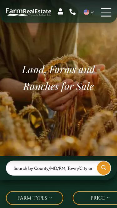 Screenshot of farms.org