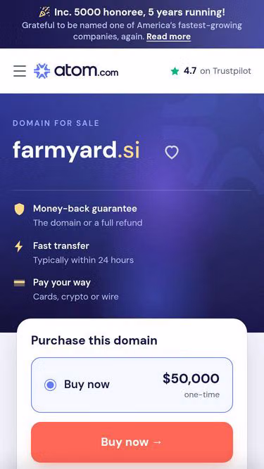 Screenshot of farmyard.si