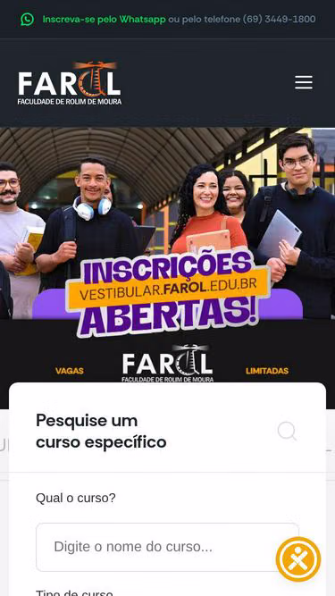 Screenshot of farol.edu.br